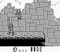 une photo d'Ã©cran de Tintin - Le Temple du Soleil sur Nintendo Game Boy